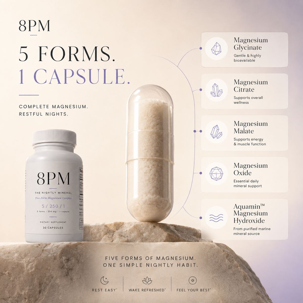 The five magnesium sources in 8PM